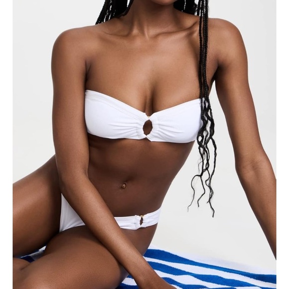 L*Space Ribbed White Maya Bikini Top (Medium) and Anna bottom (Small) - Picture 4 of 11